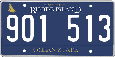 RI license plate 901513