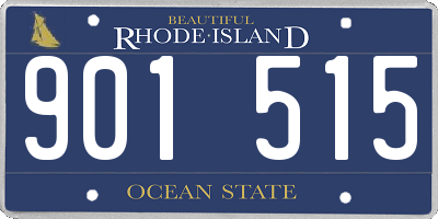 RI license plate 901515
