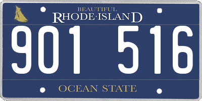 RI license plate 901516