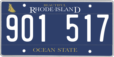 RI license plate 901517