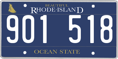 RI license plate 901518