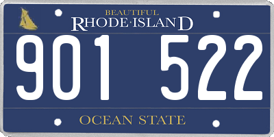 RI license plate 901522