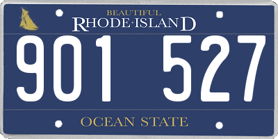 RI license plate 901527