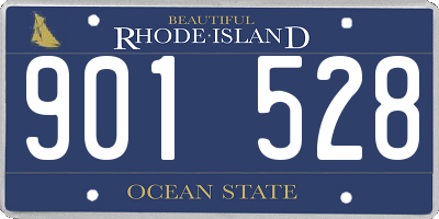RI license plate 901528