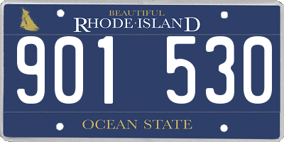 RI license plate 901530