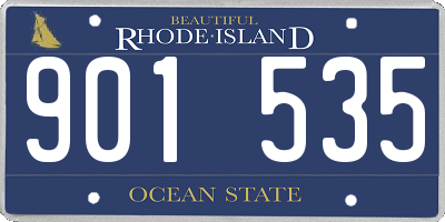 RI license plate 901535