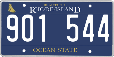 RI license plate 901544