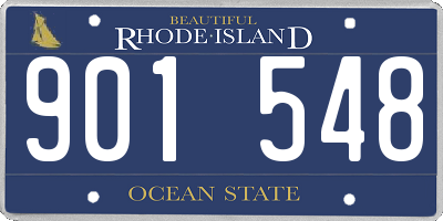 RI license plate 901548