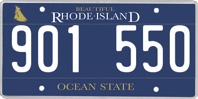 RI license plate 901550