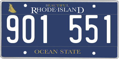 RI license plate 901551