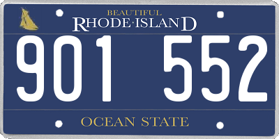 RI license plate 901552