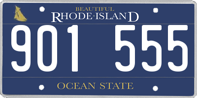 RI license plate 901555