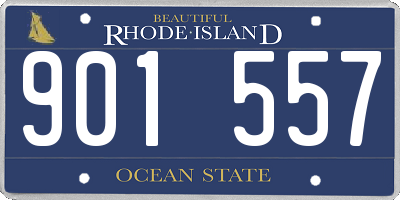 RI license plate 901557