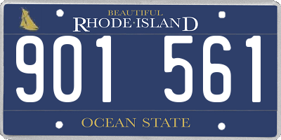 RI license plate 901561