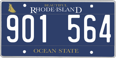 RI license plate 901564