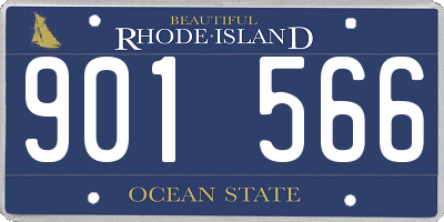 RI license plate 901566