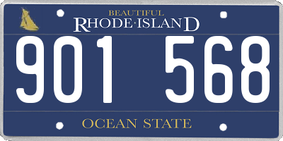 RI license plate 901568