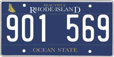 RI license plate 901569