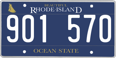 RI license plate 901570