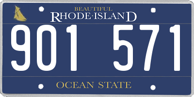 RI license plate 901571
