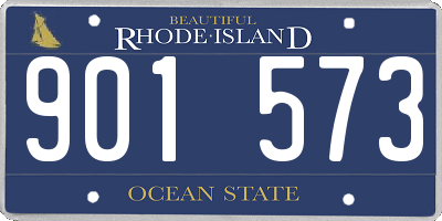 RI license plate 901573