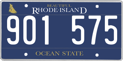 RI license plate 901575