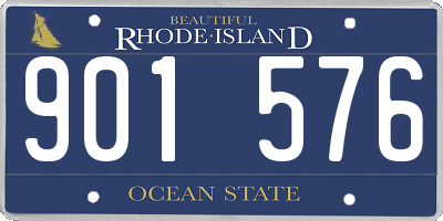 RI license plate 901576