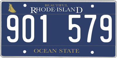 RI license plate 901579