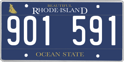 RI license plate 901591