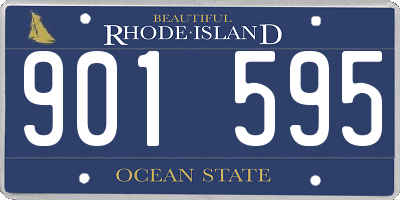 RI license plate 901595