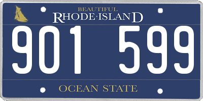 RI license plate 901599