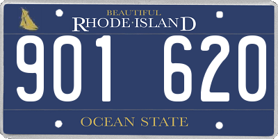 RI license plate 901620
