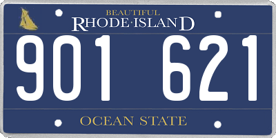 RI license plate 901621