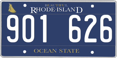 RI license plate 901626