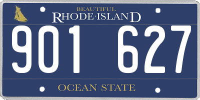 RI license plate 901627