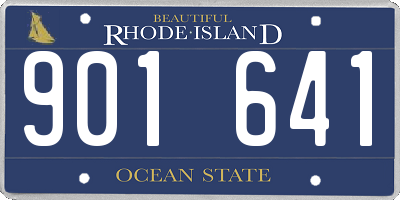 RI license plate 901641