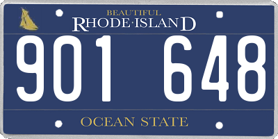 RI license plate 901648