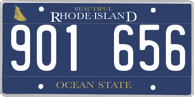 RI license plate 901656