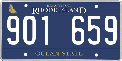 RI license plate 901659