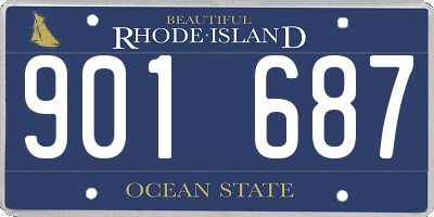 RI license plate 901687