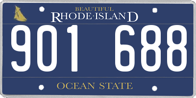 RI license plate 901688