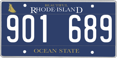 RI license plate 901689
