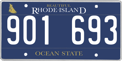 RI license plate 901693