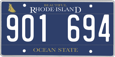 RI license plate 901694