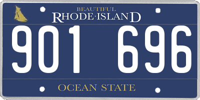 RI license plate 901696