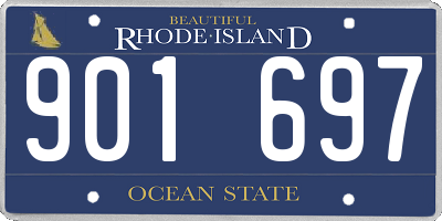 RI license plate 901697