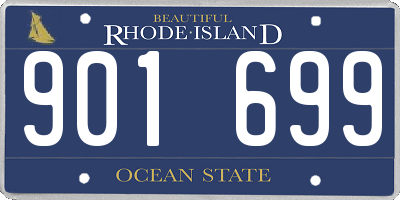 RI license plate 901699