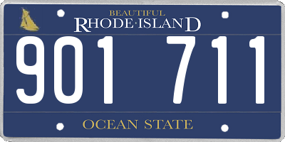 RI license plate 901711