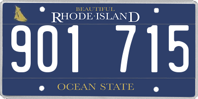 RI license plate 901715