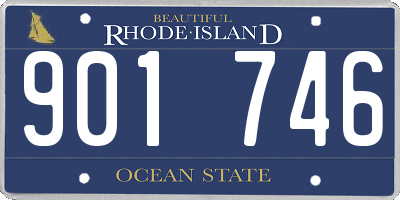 RI license plate 901746